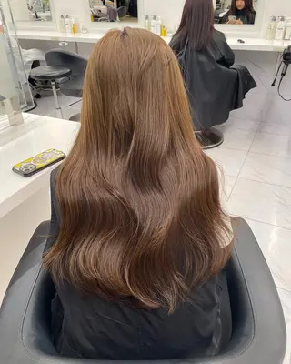 ロング 🤍透明感カラー/ 韓国レイヤー🤍のヘアスタイル