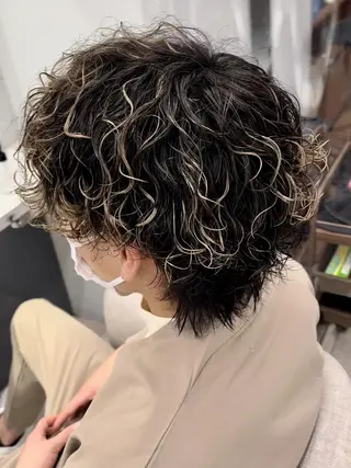 ショート 京都河原町 メンズパーマ助川龍哉のヘアスタイル