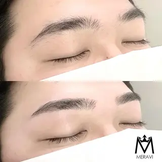 メンズ アイブロウ MERAVI 🫧🌿のマツエク・マツパデザイン