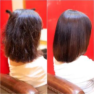ミディアム 頭皮ケア&髪質改善 美容室Atomのヘアスタイル