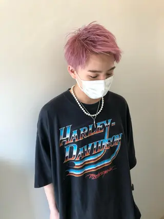 ショート カラー wカラー 指名No1かけるのヘアスタイル
