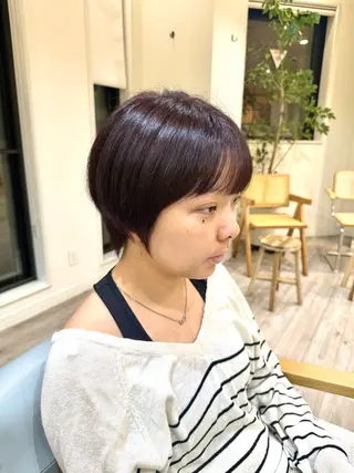 ショート カラー クロギ リョウのヘアスタイル
