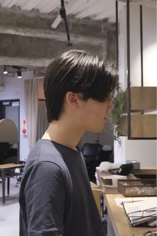 ミディアム メンズ アクティブショート 特化うえちりくのヘアスタイル