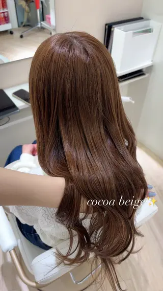 ロング カラー ParveMix 岡本えりかのヘアスタイル