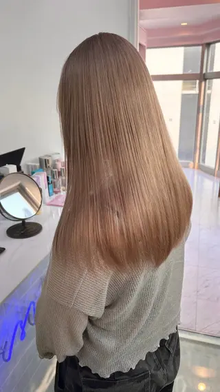 ロング カラー レイン🌏🌱 似合わせ/ハイトーンのヘアスタイル