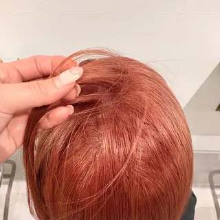 ミディアム カラー 🍊暖色×顔周り 🍊cocoroのヘアスタイル