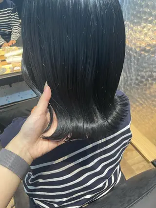 ミディアム カラー ヘアアレンジ coco♡ 韓国hairのヘアスタイル