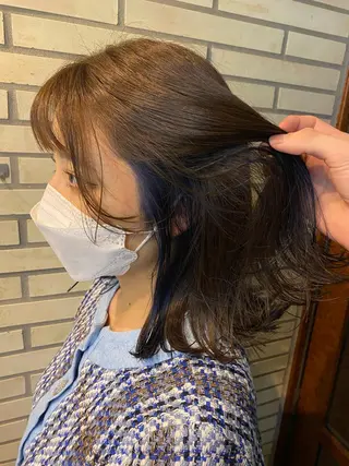 カラー 中川 遥のヘアスタイル