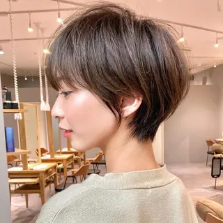 ショート カラー ショート上手い人/ 銀座/なかじのヘアスタイル