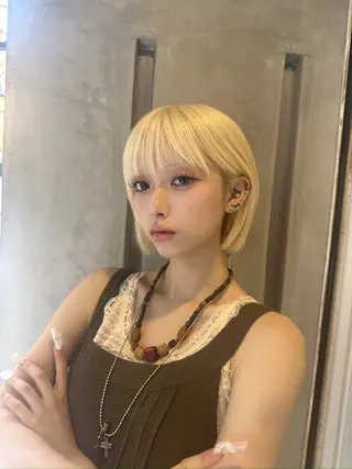 ショート カラー 💎透明感カラー特化 💎TAISEIのヘアスタイル