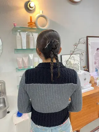 ヘアアレンジ 似合わせ艶感カラー/ オリーブ/チカ🎀のヘアスタイル
