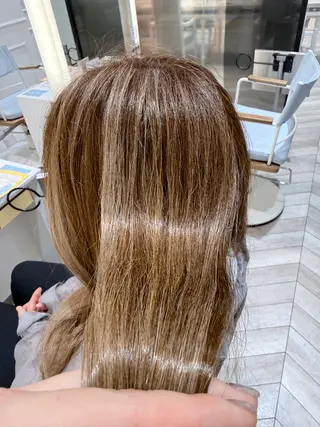 ロング カラー 透明感カラー🫧 幕内梨乃亜のヘアスタイル