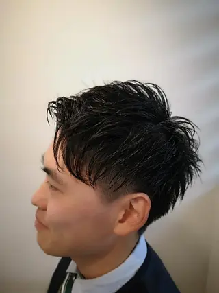 ショート メンズ RELATION /メンズ/バーバーのヘアスタイル