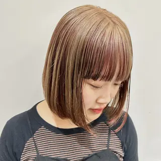 ショート カラー デザインカラー/パー マ🦖外岡咲希🦖のヘアスタイル