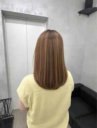 セミロング オヤマ ワタルのヘアスタイル