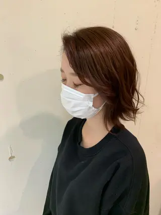 ミディアム カラー 💖クボ モモ💖のヘアスタイル
