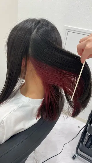 ミディアム カラー RURI韓国ボブ 🇰🇷タッセルボブのヘアスタイル