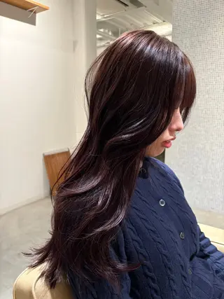 ロング 杉井 響のヘアスタイル