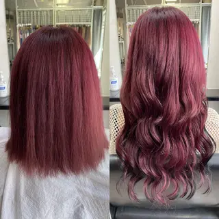 ミディアム カラー 💜Rebre** Mayu💜のヘアスタイル