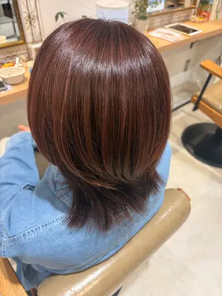 セミロング ツヤカラー3850 まいのヘアスタイル