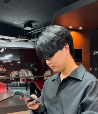 カラー メンズ いなおか かなとのヘアスタイル