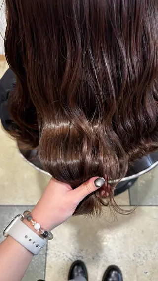 ロング カラー 淡色┊︎ナチュラル 🧁奈那美🧁*.゜のヘアスタイル