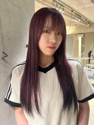 ロング 愛瑠奈 erunaのヘアスタイル