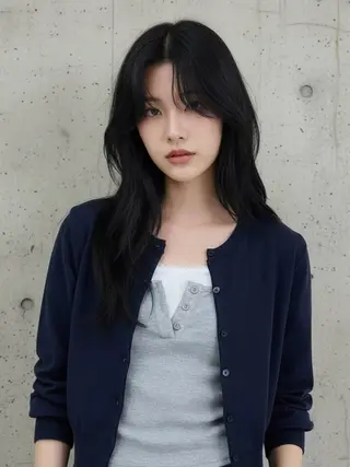 ロング ウルフカット 811 大阪梅田 ウルフのヘアスタイル