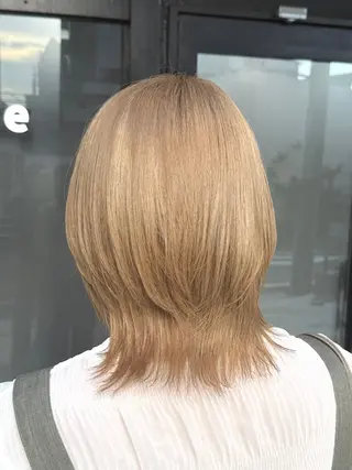 ミディアム カラー 透明感カラー/パーマ 🌀アオノのヘアスタイル
