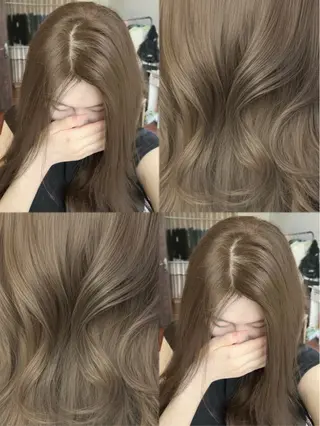 ロング カラー 顔まわりの神様✨ 透明感カラー藤嶋秀幸のヘアスタイル