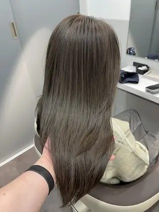 セミロング カラー eMu✧*低ダメージ カラーhayatoのヘアスタイル