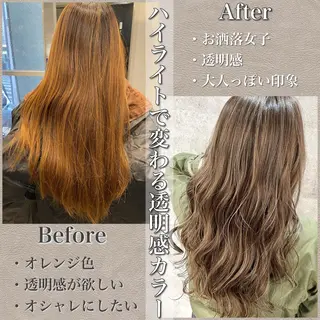 ロング カラー ✨MiL✨ ✨心斎橋✨のヘアスタイル
