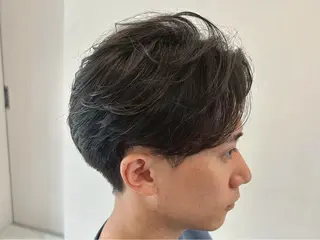 ショート センターパート 韓国ヘア・綾也のヘアスタイル