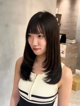 セミロング 🦋美髪矯正、髪質 改善のプロ🦋アオイのヘアスタイル