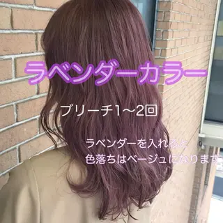 セミロング カラー サロンドミルク 渋谷高比良のヘアスタイル