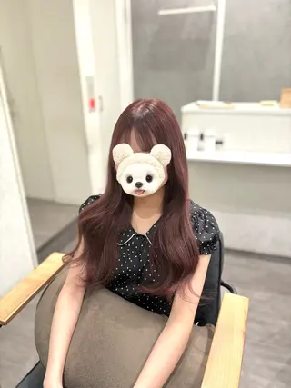 ロング カラー nijika/ 艶カラー🫧のヘアスタイル