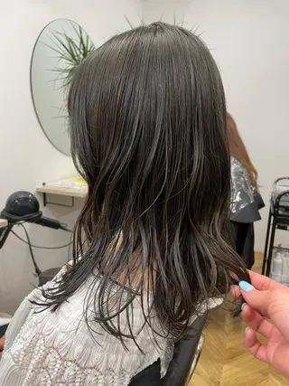 ロング カラー パーマ ヘアアレンジ くびれレイヤー/艶 カラー　MADOKAのヘアスタイル