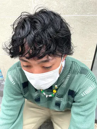 パーマ メンズ HIBIKI/原宿 ハッシュカット🪄のヘアスタイル