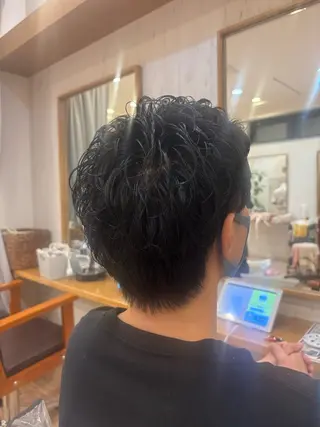パーマ メンズ すなが/ハイライト モデル募集中のヘアスタイル