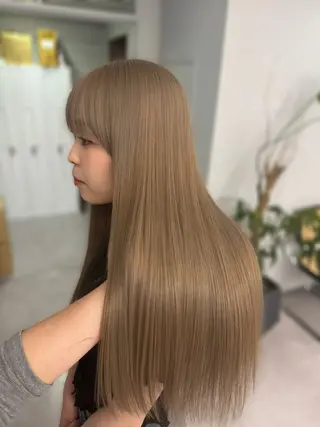 ロング カラー ヘアアレンジ 暖色系/透明感 治野心のヘアスタイル