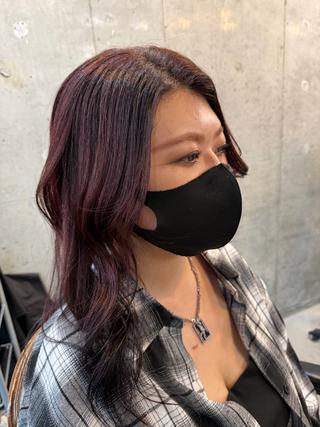 セミロング カラー ヘアアレンジ 🍀Ryosuke 🍀のヘアスタイル