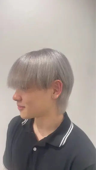 ショート 渋谷のブリーチカラー シェフ🧑‍🍳蓮のヘアスタイル