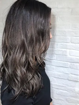 セミロング カラー ヘアアレンジ 小松 郁斗のヘアスタイル