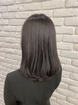 ミディアム カラー 透明感カラー🌿 グレージュ🐺陽介のヘアスタイル