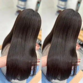 ロング カラー 髪質改善🩵縮毛矯正 代々木/木下のヘアスタイル