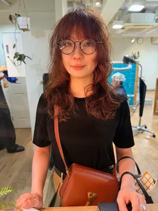 ロング カラー パーマ YUKI デジパ モデル募集中！のヘアスタイル