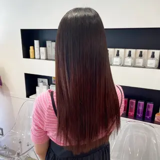 セミロング カラー パーマ ヘアアレンジ メンズ キッズ ネイル マツエク・マツパ アイブロウ mona/ ストレートスタイル✨のヘアスタイル