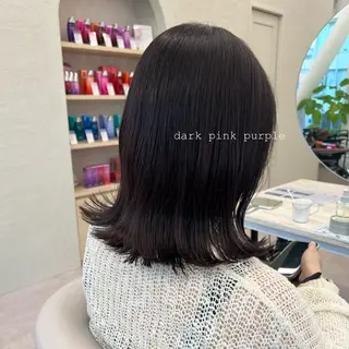 ミディアム カラー 🤍髪質改善/酸熱× 艶カラー🤍🫧リサのヘアスタイル