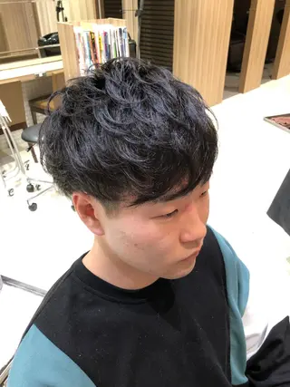 ショート パーマ ヘアアレンジ メンズ メンズパーマ特化/ メッシュ/薫/店長のヘアスタイル