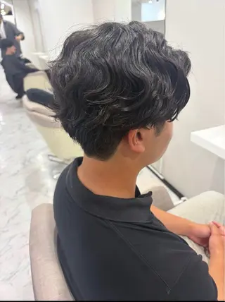 パーマ メンズ 🤍韓国/レイヤー 石川花奈🤍のヘアスタイル